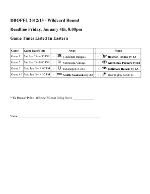 Game Game DateTime Away Home Houston Texans by 45 Green