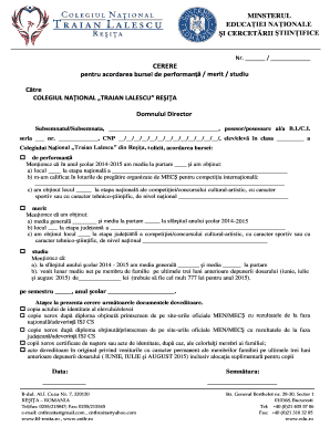 Company appointment letter - Cerere - Colegiul Na?ional "Traian Lalescu" - cntlr