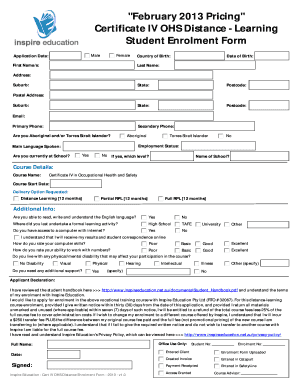 Event proposal sample - Certificate IV OHS Distance Learning