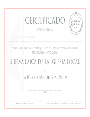 Laity Service Ministry Certificate