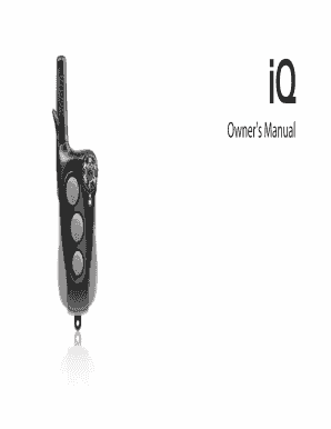 Dogtra iQ Owner's Manual. - Gun Dogs Online