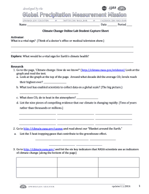 Global Precipitation Measurement Mission Worksheet Answers - Fill and Sign  Printable Template Online