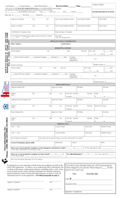 Rental Application Form