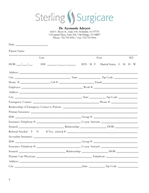 Patient Registration Form