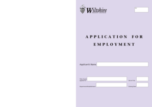 Application for Employment