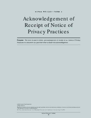 HIPAA Privacy Form 2