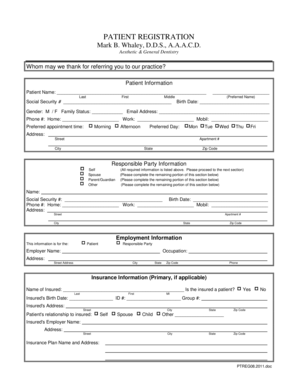 Patient Registration Form