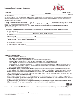 Exclusive Buyer Brokerage Agreement