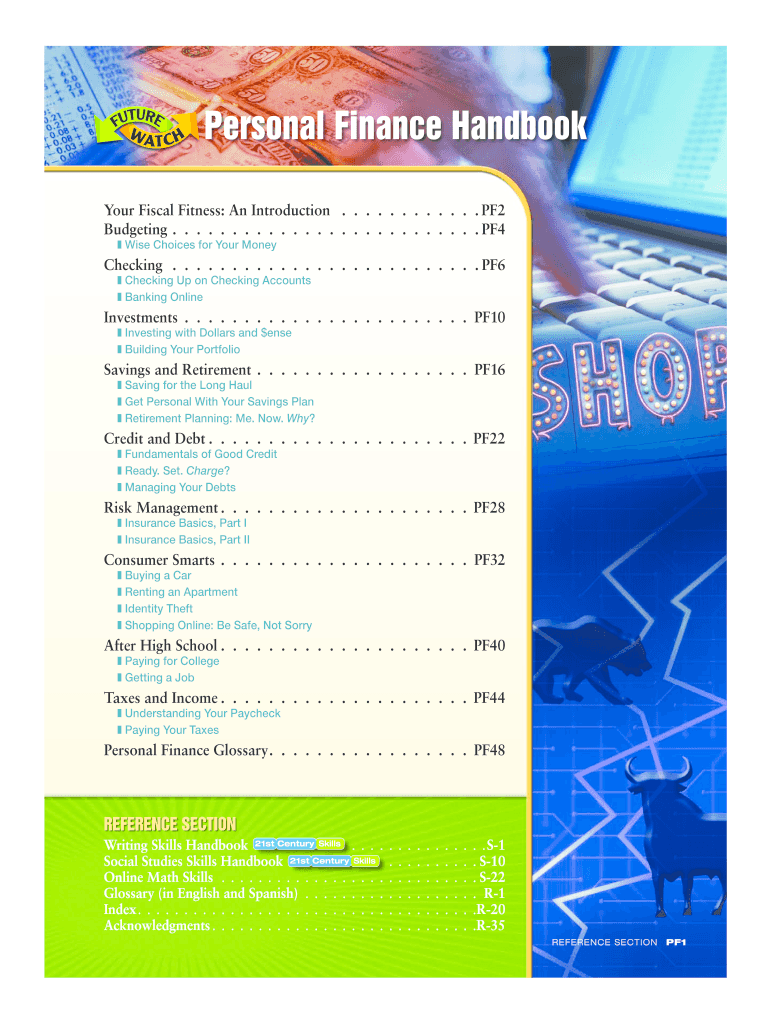 personal finance handbook Preview on Page 1