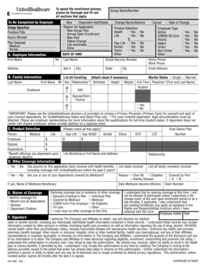 Employee Health Insurance Enrollment Form
