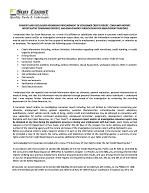 Employment Verification Consent Form