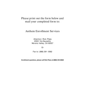 Anthem Medicare Supplement Application Nevada