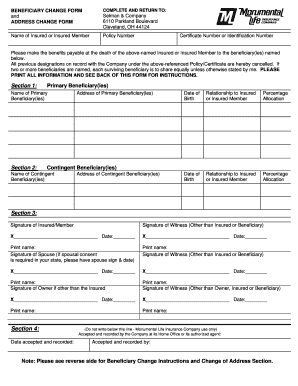 CHANGE REQUEST FORM - Selman & Company