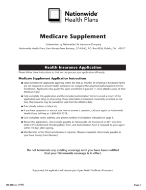 Medicare Supplement Application