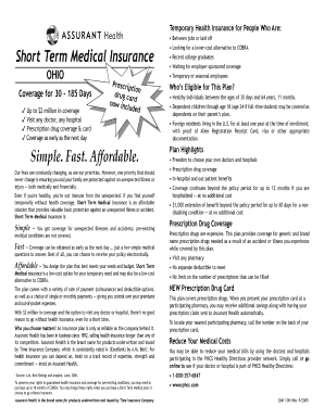 Short Term Medical Insurance Form