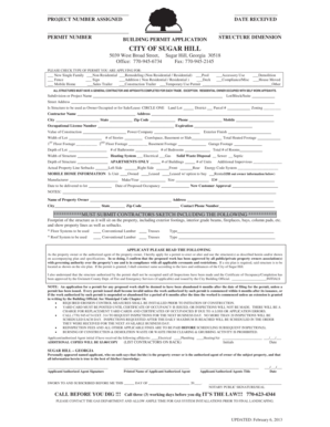 Building Permit Application