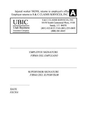 Workers Compensation Injury Report Form