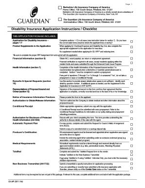 Disability Insurance Application