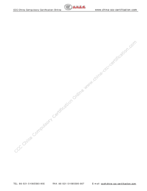 China CCC Mark Annual Verification Application