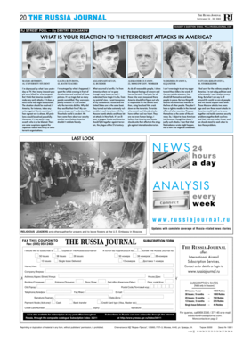 The Russia Journal Subscription Form