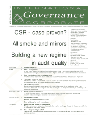 Governance Magazine Subscription Form