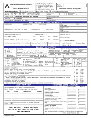 American Modern Home Insurance Application