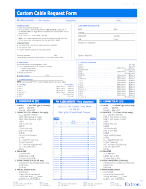 Custom Cable Request Form