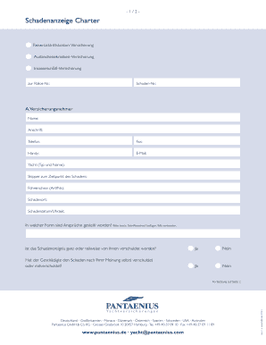 Yacht Insurance Claim Form