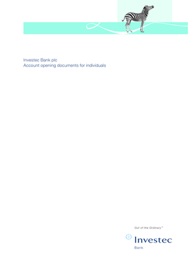 Investec Bank Account Opening Form