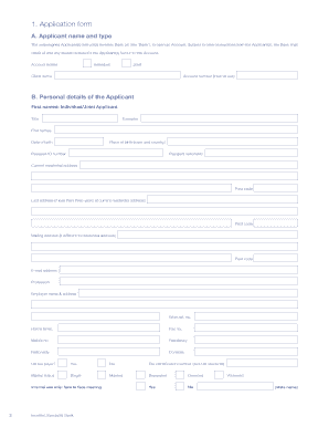 Investec Specialist Bank Account Opening Form