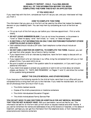 Ssdi approval letter example - ssa 3820 bk from form