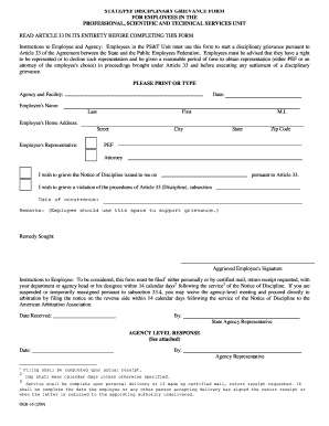 printable disciplinary form