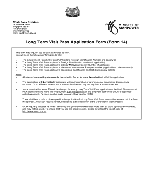 long term visit pass application form