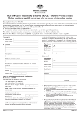 (ROCS) statutory declaration - Medicare - medicareaustralia gov