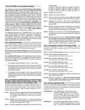 North Carolina Low Income Housing Credit Form