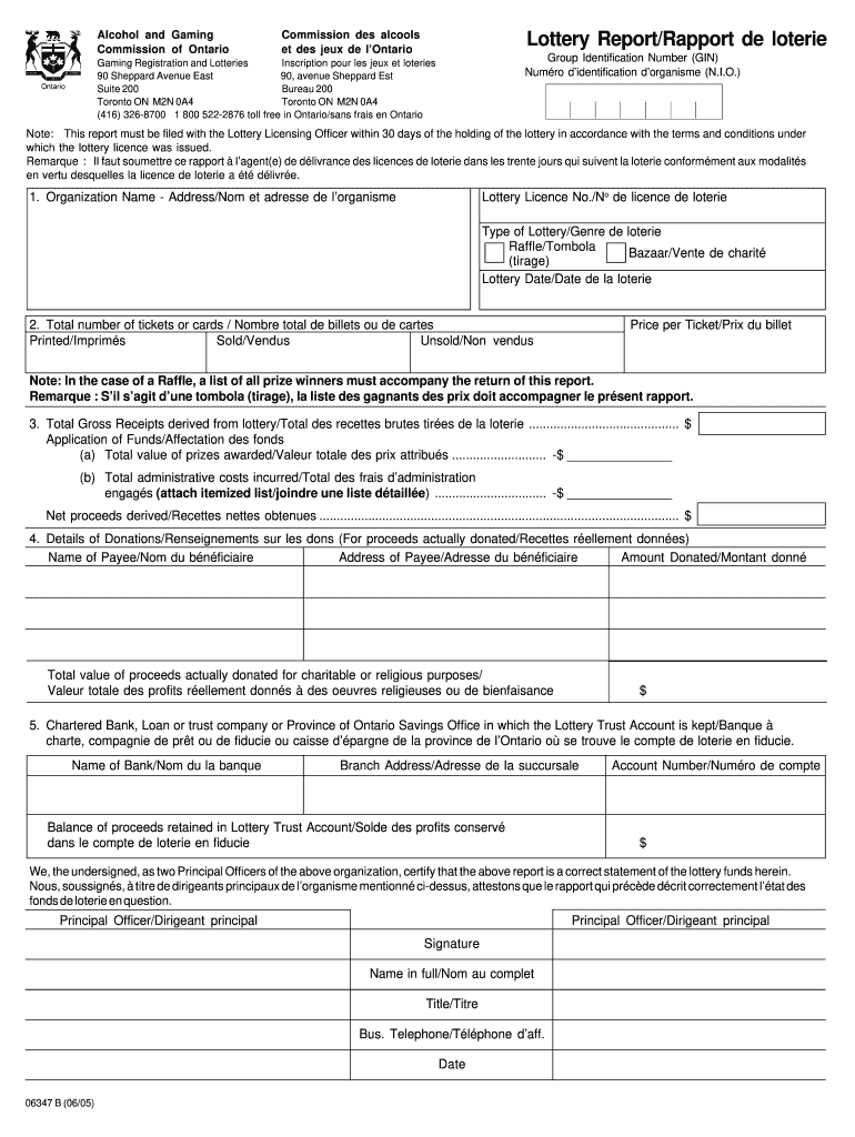 06347 b lottery report Preview on Page 1.