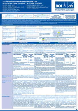 BOI AXA Equity Fund Application Form