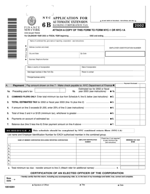 ATTACH A COPY OF THIS FORM TO FORM NYC-1 OR NYC-1A - nyc