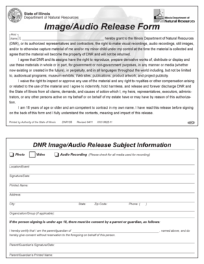 Illinois Image/Audio Release Form