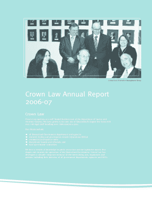 Crown Law Annual Report 2006-07 - Department of Justice and bb - justice qld gov