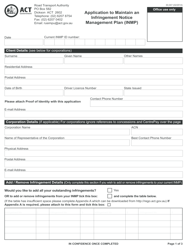 rusimpuactgovau form Preview on Page 1