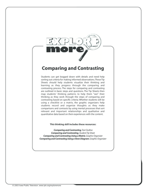 Comparing and Contrasting Tip Sheet