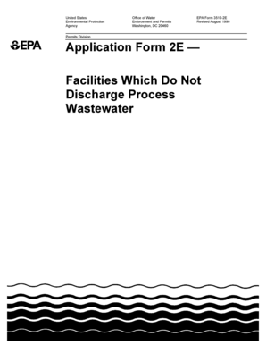 EPA Form 3510-2E Application