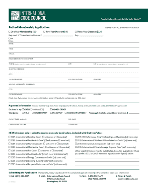 Retired Membership Application