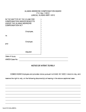 Alaska Workers' Compensation Notice