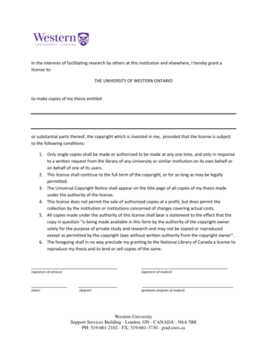 Thesis Copyright License Agreement