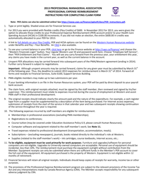 Professional Expense Reimbursement Form