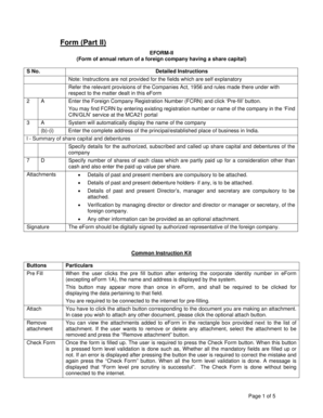 Foreign Company Annual Return Form
