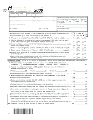 Wisconsin Homestead Credit Form