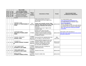 New York Student Data Form